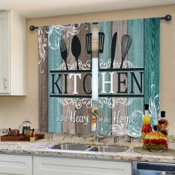 2pcs Kitchen Curtains Living Room Kitchen Curtains for Bedroom Curtains for Windows for Blackout Curtains Privacy Protection Curtains for Decor Indoor Living Room Restaurant Bar Party Playroom Dorm Room Decor CJX