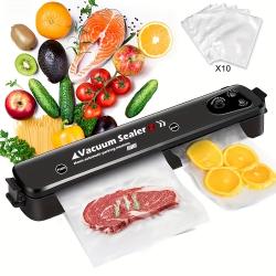 [Compact Food Preservation System] Vacuum Sealer Machine for Food Preservation - Heavy Duty Food Vacuum Sealer Automatic Air Sealing System for Food Saver, Dry and Moist Food Modes Compact Design, Snack Sealing Fresh-keeping Machine