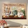 Wooden Framed Canvas Print Rustic Farmhouse Kitchen Wall Art - Animal Design for Living Room & Dining Decor - Perfect for Room Decor