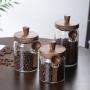 [Glass Storage Jars] 3pcs Glass Storage Jars With Spoons - Coffee, Candy, Biscuit, Tea, Snack, Seasoning, Salt, Pepper Jars