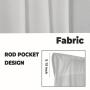 2pcs Bohemian Kitchen Curtains - Blackout Privacy Protection for Windows, Abstract Design with 