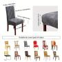 4/6pcs Waterproof Chair Covers for Dining Room, Stretch Jacquard Dining Chair Slipcovers Removable Washable Chair Protector for Kitchen, Hotel, Restaurant