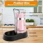 4 Oz Pink Salt And Pepper Shakers Set With Holder, Kitchen Decor And Accessories, Refillable Design, Cute Household Items For Mother's Day Housewarming Gift