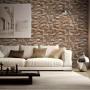 100pcs Ultimate 3D Wall Sticker Panels - DIY Self-Adhesive Foam Brick Wallpaper - Waterproof, Realistic Effect - Ideal For Living Room, Bathroom, Kitchen & Bedroom Decor - Easy Install, Durable