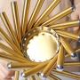 1pc Large Golden Stainless Steel Fruit Basket – Modern European Style Living Room Decor, Creative Metal Wire Design for Fruits, Flowers, or Home Accessories