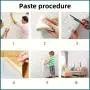 100pcs DIY 3D Brick Wall Stickers with Knife - Easy Peel & Stick, Waterproof, Foam Panels for Cozy Living Room, Kitchen, Bathroom Decor - Contemporary Gray and Black Design, Wall Stickers Home Decor