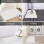 Welcome Stone Design Door Mat - Non-Slip, Easy Clean, Stain Resistant, Machine Washable Flannel Rug for Living Room, Bedroom, Kitchen, Office & Vacation Home Decor-18*30 Inch