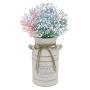 [Rustic | Vintage] Rustic Metal Galvanized Vase | Vintage Farmhouse Distressed Milk Jug with 