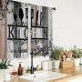 2pcs Bohemian Kitchen Curtains - Blackout Privacy Protection for Windows, Abstract Design with 2pcs Bohemian Kitchen Curtains - Blackout Privacy Protection for Windows, Abstract Design with
