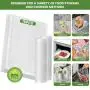 [Machine à sceller sous vide automatique] 15 pièces - Machine de scellage sous vide compacte pour stockage de denrées alimentaires sèches et humides - 1 sac bonus de conservation fraîche.