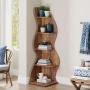 Corner Shelf, Utility Racks Modern 5 - Layer Corner Bookshelf, Fashionable Small Corner Bookshelf Storage Shelf And Plant Stand With Unique Shape, Suitable For Living Rooms And Home Offices (green, 1pc), Standing Shelf