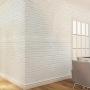 100pcs DIY 3D Wall Sticker Wallpaper Wall Panel with Knife Foam Soft Brick Self Adhesive Waterproof Room Home Living Room Bahtroom Kitchen Bedding Room Decoration