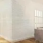 100pcs DIY 3D Wall Sticker Wallpaper Wall Panel with Knife Foam Soft Brick Self Adhesive Waterproof Room Home Living Room Bahtroom Kitchen Bedding Room Decoration
