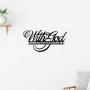 [Christian Metal Sign] 1pc Metal Wall Signs, Anything Is Possible With God - Scripture Signs, Christian Words, Farmhouse Decoration