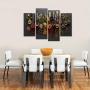 [Vintage Kitchen Canvas Art] 4 Pieces Vintage Canvas Wall Art - Kitchen Pictures Wall Decor - Couful Spice in Spoon Food Photos Painting On Canvas