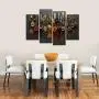 [Vintage Kitchen Canvas Art] 4 Pieces Vintage Canvas Wall Art - Kitchen Pictures Wall Decor - Couful Spice in Spoon Food Photos Painting On Canvas