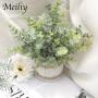 4pcs Mini Retro Artificial Green Plants, Decorative Potted Simulation Plants for Indoor Home, Office, Bedroom, Bathroom Multi-scene Ornament, Boho Housewarming Gifts, Home Aesthetic Decoration, Graduation Season Party Decor