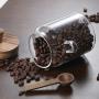 [Glass Storage Jars] 3pcs Glass Storage Jars With Spoons - Coffee, Candy, Biscuit, Tea, Snack, Seasoning, Salt, Pepper Jars