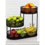 1pc Multi-Tier Metal Elegant Fruit Basket - Luxury Design for Living Room & Coffee Table, Versatile Snack and Fruit Holder