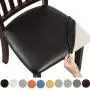4/6 Stück wasserdichte PU-Stoff-Couchtuch für Dining Chairs – Abnehmbare gepolsterte Sitzkissenhülle für Esszimmer, Hotel, Küche und Wohnraum Dekoration, Oster Dekoration