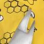 4er Set, Niedliche Bienenwaben Muster Küchenhandtücher, Cartoon Stil Gelbe Putzlappen, Küchen Dekoration Handtuch, Geschenk für Nachbarn, Putzmittel