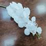 9-Head Lifelike Artificial Orchid Flowers, Plastic Phalaenopsis Plant for Anniversary, Wedding, Engagement, Home Decor - No Container Included
