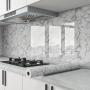 1pc Glossy Marble Waterproof Wall & Table Stickers - Heat & Oil Resistant, Self-Adhesive, Perfect For Upgrading Kitchen Cabinets, Bathroom Walls, Countertops, And Furniture. Peel & Stick Design For Quick, DIY-Friendly Home Decor!