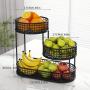 1pc Multi-Tier Metal Elegant Fruit Basket - Luxury Design for Living Room & Coffee Table, Versatile Snack and Fruit Holder