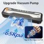 [Automatic Food Vacuum Sealer] 5 Modes Automatic Food Vacuum Sealer Machine - Compact One-Touch Food Sealer Vac Pack Machine - 15 Sealer Bags and Built-in Cutter for Sous Vide & Dry Moist Foods
