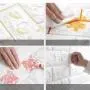 100pcs DIY 3D Wall Sticker Wallpaper Wall Panel with Knife Foam Soft Brick Self Adhesive Waterproof Room Home Living Room Bahtroom Kitchen Bedding Room Decoration