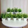 Ensemble de 9 Plantes Artificielles en Pot, Mini Pots Plastiques Blancs pour Décoration, Plantes Vertes Faux pour Maison, Bureau, Salle de Bain, Bibliothèque et Bureau Décoration Intérieure, Décor Printanier Été. Ensemble de 9 Plantes Artificielles en Pot, Mini Pots Plastiques Blancs pour Décoration, Plantes Vertes Faux pour Maison, Bureau, Salle de Bain, Bibliothèque et Bureau Décoration Intérieure, Décor Printanier Été.