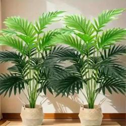 [High-End Giant] Giant Simulation Plants - 2 Bundles, 18 Large Leaves, High-End - Indoor & Outdoor Decoration for Thanksgiving, Weddings, Hotels, Gardens
