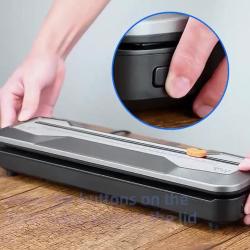 [Automatic Food Vacuum Sealer] 5 Modes Automatic Food Vacuum Sealer Machine - Compact One-Touch Food Sealer Vac Pack Machine - 15 Sealer Bags and Built-in Cutter for Sous Vide & Dry Moist Foods