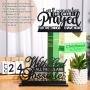 4pcs Inspirational Table Decorations Wooden Christian Faith Bible Verse Centerpieces Black Motivational Prayer Room Blessed Signs for Home Office Living Room Kitchen Farmhouse Art Decor