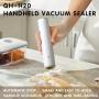 Handheld Vacuum Sealer Machine Portable USB Type-C Charging Cordless 2-in-1 Automatic Food Vacuum Saver Sealer And Vacuum Sealer Bags With Sealing Bags For Food Storage And Preservation
