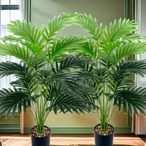 [High-End Giant] Giant Simulation Plants - 2 Bundles, 18 Large Leaves, High-End - Indoor & Outdoor Decoration for Thanksgiving, Weddings, Hotels, Gardens