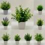 Ensemble de 9 Plantes Artificielles en Pot, Mini Pots Plastiques Blancs pour Décoration, Plantes Vertes Faux pour Maison, Bureau, Salle de Bain, Bibliothèque et Bureau Décoration Intérieure, Décor Printanier Été. Ensemble de 9 Plantes Artificielles en Pot, Mini Pots Plastiques Blancs pour Décoration, Plantes Vertes Faux pour Maison, Bureau, Salle de Bain, Bibliothèque et Bureau Décoration Intérieure, Décor Printanier Été.