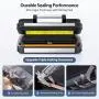 Beelicious 95000 Pa Stainless Steel Vacuum Sealer Machine - 10-in-1 Food Saver with Dual Heat Seals, Dual Pumps & Built-In Cutter, Easy-Lock Handle for Meat, Vegetables, Leftovers Storage - Energy-Efficient Kitchen Appliance, Food Vacuum Sealer