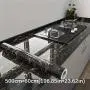 1pc Luxury Black Marble Vinyl Wallpaper - Self-Adhesive, Large Kitchen Backsplash with Golden Veins, 60cm x 5m, Easy Installation for Modern Home Decor, Modern Wallpaper | Marble Texture | Durable Wallpaper