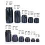 Premium Amethyst Black Glass Ultraviolet Airtight Lightproof Jar 5ML (0.17 fl oz), 10ml, 30ml, 50ml, 100ml,200ml,250ml,500ml,1000ml Pocket Size Screwtop (4 Pack)