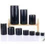 Premium Amethyst Black Glass Ultraviolet Airtight Lightproof Jar 5ML (0.17 fl oz), 10ml, 30ml, 50ml, 100ml,200ml,250ml,500ml,1000ml Pocket Size Screwtop (4 Pack)