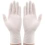 Disposable Latex Gloves Pack of 100, Powder Free Protective Glove for Kitchen Cooking Cleaning, White