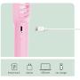 Mini Handheld Fan ,Portable Fan,Speed Adjustable Desk Fan with USB Rechargeable Battery Operated, Cooling Hanging Fan (pink)