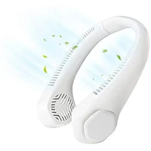 Portable Neck Fan,SRVR-Portable USB Rechargeable Bladeless Mini Fan with 3 Level Adjustable Air Flow Wearable Neckband Fan for Home Office Travel Indoor Outdoor Portable Neck Fan,SRVR-Portable USB Rechargeable Bladeless Mini Fan with 3 Level Adjustable Air Flow Wearable Neckband Fan for Home Office Travel Indoor Outdoor