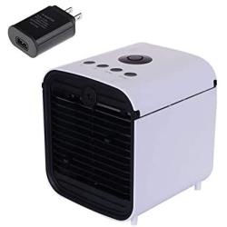 Personal Evaporative mini Cooler Portable mini Conditioner 3in1,with 3 Speeds and 7 Colors LED Night Light for Office Household Outdoor