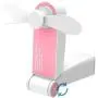Vent miniature WINDFIRE Portable Rechargeable USB, Petit Ventil Personnel pour Voyage, Camping, Bureau (Rose)