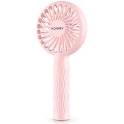 HonHey Handheld Fan, Super Mini Personal Fan With Rechargeable Battery Operated And 3 Adjustable Speed, Portable Hand Held Fan For Girls Women Kids Outdoor Travelling Or Indoor Office Home Eyelash Fan