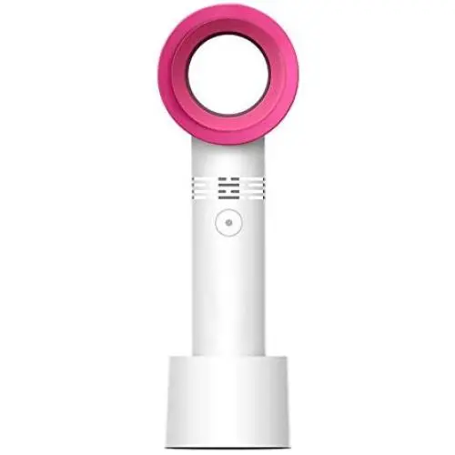 Fantexy Tragbarer USB-Aufladbarer Mini-Ventilator, Augenbrauen-Ventilator-Trockner, Blattenloser Handheld-Ventilator für Augenbrauenverlängerungen, Kleiner Luftbläser-Ventilator für Augenbrauenverlängerungen (Weiß)