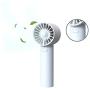 Mr. Lei Handheld Fan, Portable Mini Small Personal Fan With USB Rechargeable Battery Operated And 3 Adjustable Speed, Hand Held Fan For Girls Women Men Home Office Indoor Outdoor Travelling (White)