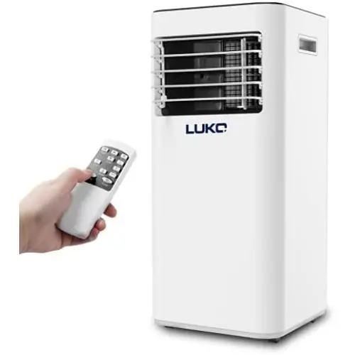 LUKO 3-in-1 Tragbarer Luftkühler, Luftentfeuchter, Ventilator, 8.000 BTU, AC Luftkühler für Räume bis 200 qm, für Schlafzimmer, Büro, Wohnzimmer, Garage, Weiß